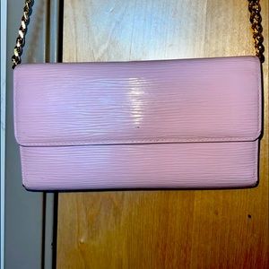 Authentic Pink Louis Vuitton Epi Trifold International wallet